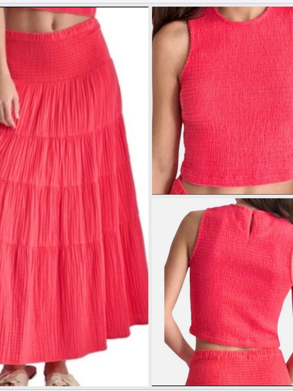DKNY | Med | SET! ~ MAXI Skirt & CROP TOP!